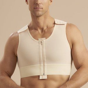 Men short vest Size: 2XL color: Black Marena Recovery compression binder post op